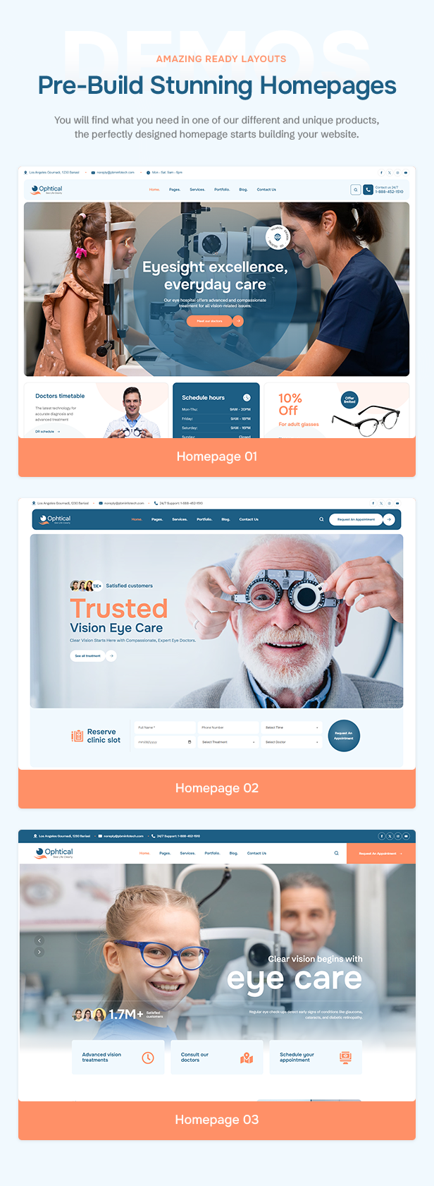Ophtical - Eye Specialist & Vision Care WordPress Theme